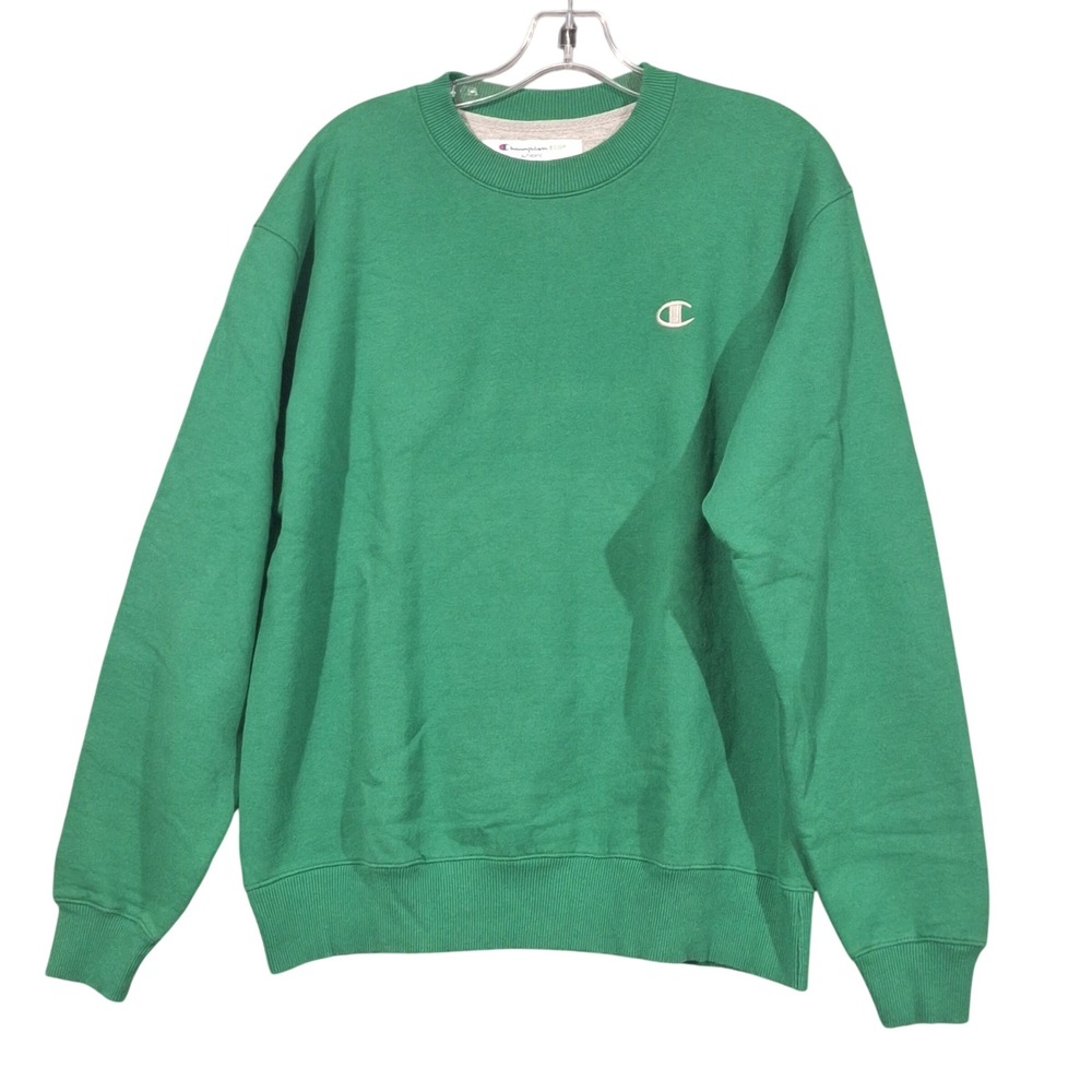 Champion Eco Authentic Crewneck Sweatshirt Kelly Green Mens Medium S2465